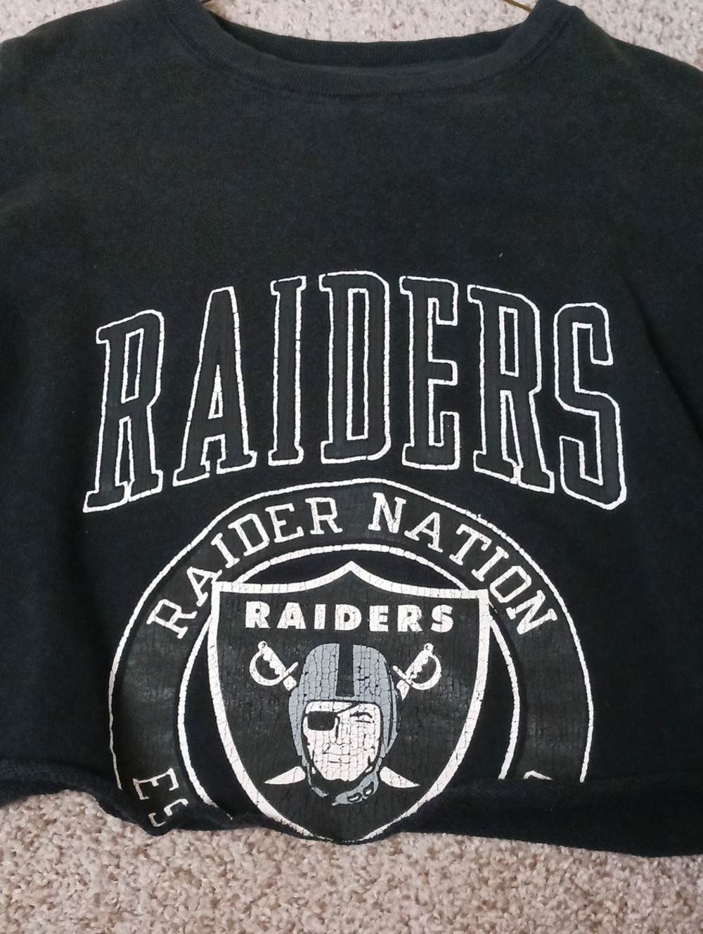 Levis NFL RAIDERS Cropped Sweatshirt, Xs